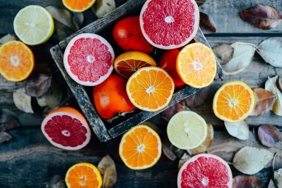 膠原蛋白食物 - 柑橘類水果